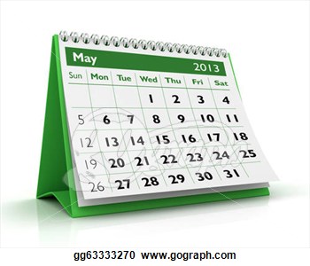 Stock Illustration   May 2013 Calendar  Clipart Drawing Gg63333270