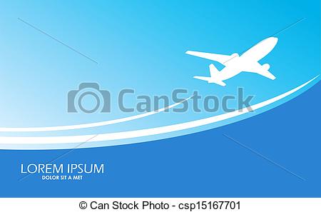 Vector Clipart Of Travel Ticket   Travel Airplane Ticket Blue Vector