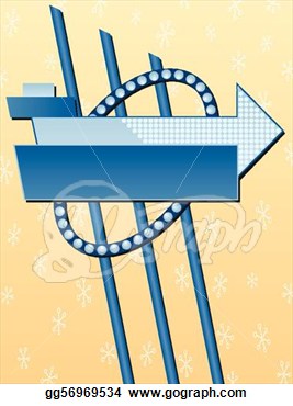 Vector Illustration   Retro Advertising Sign  Eps File Has Sign And