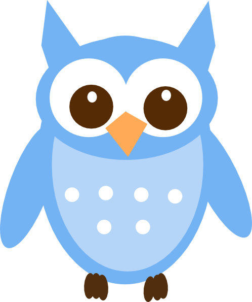 Baby Blue Owl Clip Art At Clker Com   Vector Clip Art Online Royalty