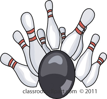 Bowling Clipart   Bowling Pins 411b   Classroom Clipart