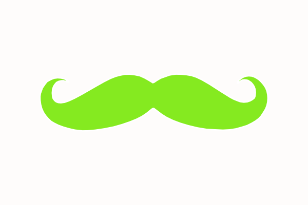 Chartuse Mustache Clip Art At Clker Com   Vector Clip Art Online    