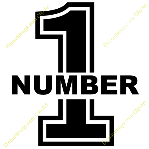 Clipart 12412 Number One   Number One Mugs T Shirts Picture Mouse