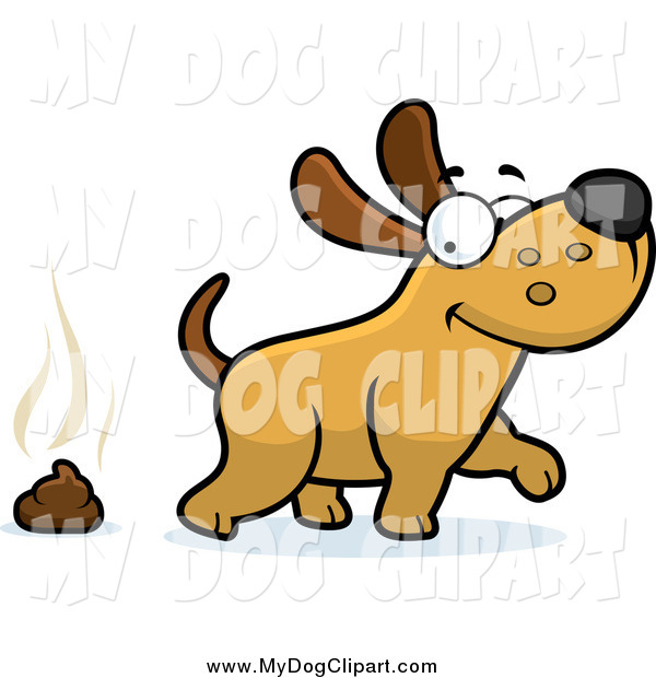 Dog Glancing Back At Poop Dog Clip Art Cory Thoman
