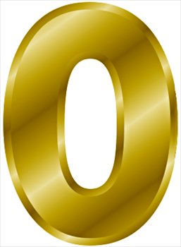 Free Gold Number 0 Clipart   Free Clipart Graphics Images And Photos