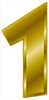Free Gold Number 1 Clipart   Free Clipart Graphics Images And Photos