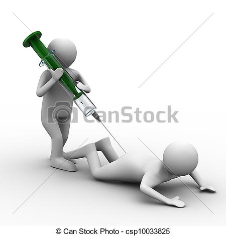 Injection To Patient Isolated 3d Image Csp10033825   Search Clipart    
