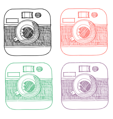Instagram Clipart Handrawn Instagram Icons