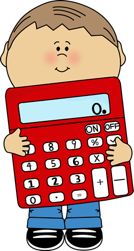 Kid Holding Calculator Clip Art   Kid Holding Calculator Vector Image