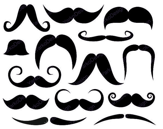 Mustache Clip Art Photo Booth Printabl Props