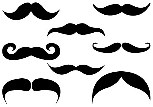 Mustache Silhouette Clip Art   Silhouette Clip Art