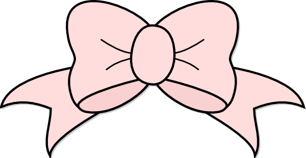 Pink Ribbon Bow Clip Art At Clker Com   Vector Clip Art Online