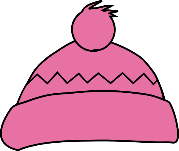 Pink Winter Hat Clip Art At Clker Com   Vector Clip Art Online
