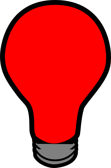 Red Lightbulb Clip Art At Clker Com   Vector Clip Art Online Royalty