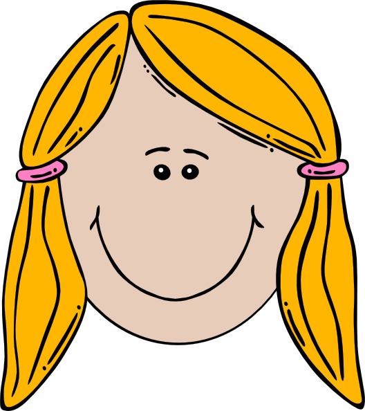 Smiling Girl Face Clip Art At Clker Com   Vector Clip Art Online