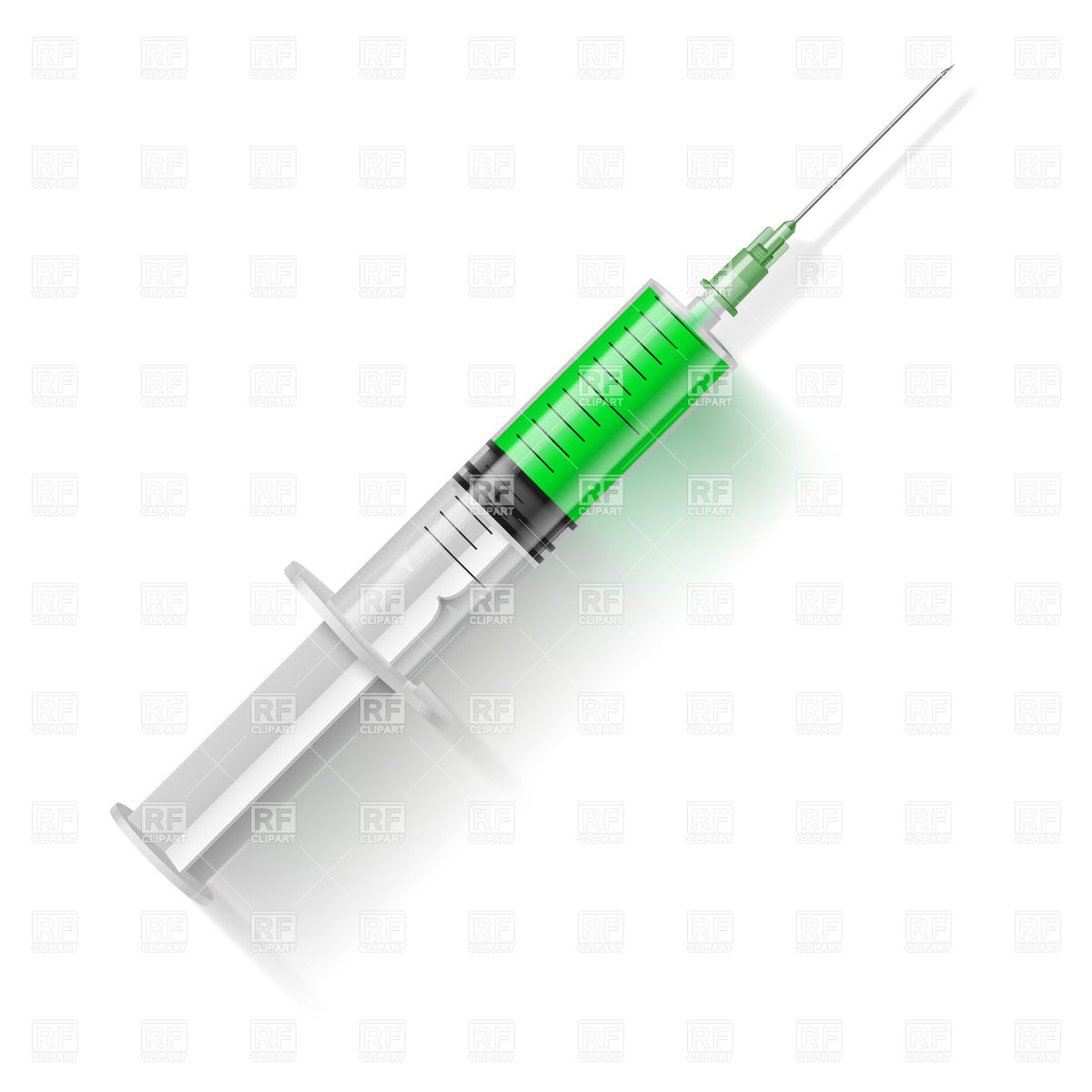 Syringe With Green Liquid Download Royalty Free Vector Clipart  Eps