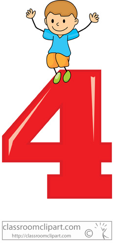 The Number 4 Free Clipart   Cliparthut   Free Clipart