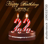 22nd Birthday Clip Art Vector 22nd Birthday   361 Graphics   Clipart