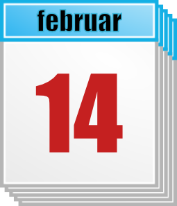 Calendar February 14th Clip Art At Clker Com   Vector Clip Art Online    