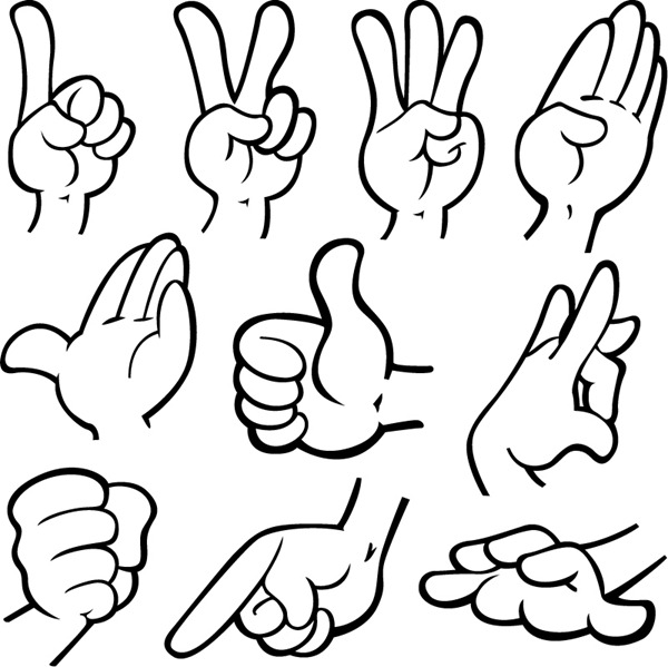 Cartoon Hand Gestures   Free Cliparts That You Can Download To You