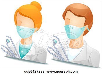 Drawing   Dentist With Clipping Path  Clipart Drawing Gg56427288