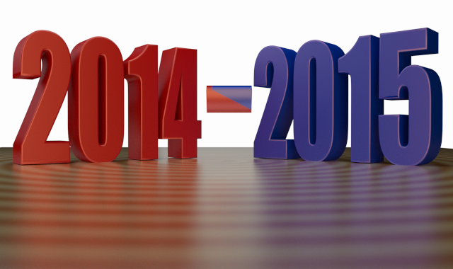 Fiscal Year   2014   2015   3d Clip Art With Reflection On Shiny