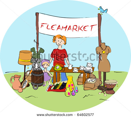 Flea Market   Vector    64602577   Shutterstock