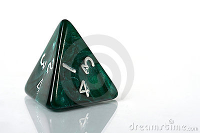 Four Sided Dice Royalty Free Stock Photo   Image  4981025