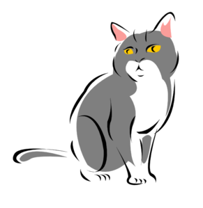 Grey Cat Clip Art At Clker Com   Vector Clip Art Online Royalty Free