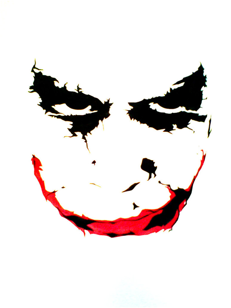 Heath Ledger Joker Stencil   Free Cliparts That You Can Download To