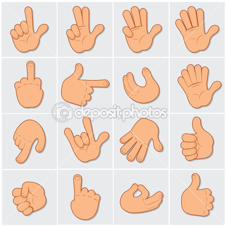 Human Hands Clip Art 2   Stock Vector   Pilart  10579825