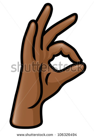 Illustration Of A Cartoon Hand Making A Pinching Gesture With The