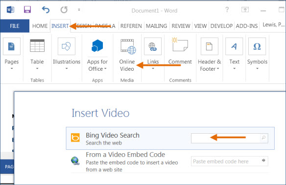 Insert Video Directly Into Your Documents And Users Can View It In