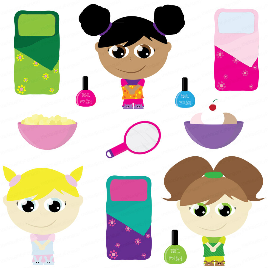 Items Similar To Slumber Party Clip Art Design Package On Etsy
