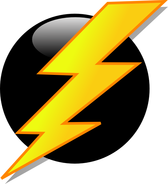 Lightning Icon Clip Art At Clker Com   Vector Clip Art Online Royalty