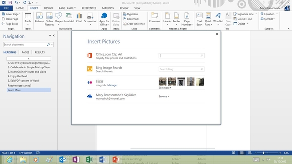 Microsoft Office 2013 Review  Word 2013   Business And Finance