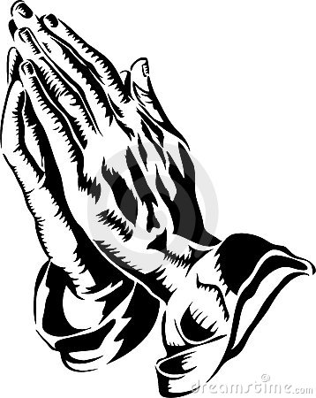 Praying Hands Black Clip Art   Tattoo Design Bild