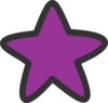 Purple Star For Starry