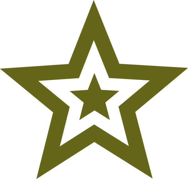 Star Military Green Clip Art At Clker Com   Vector Clip Art Online
