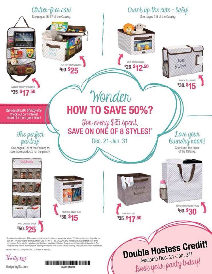 Thirty One Bags Organizer January 2014 Special  Spring Catalog