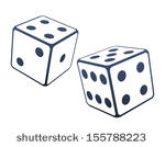 Two Dices Vector Illustration