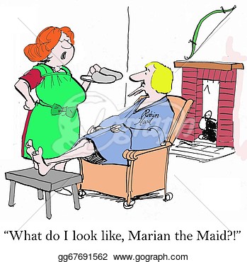 What Do I Look Like Marian The Maid   Stock Clipart Gg67691562