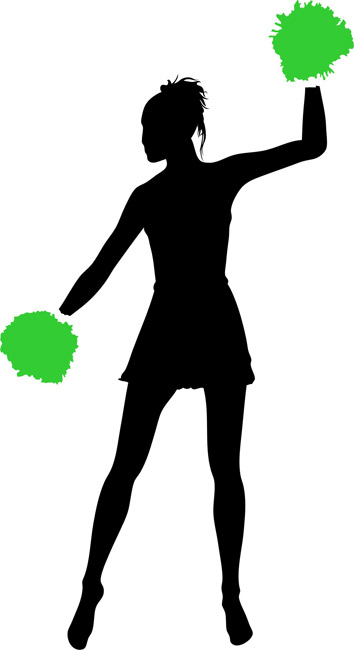 Cheerleader Silhouette Images   Clipart Best
