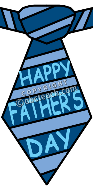 Clip Art  Happy Father S Day Tie Color   Preview 1