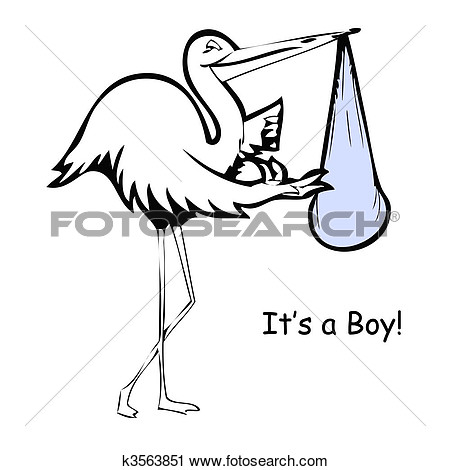 Clipart   Baby Boy Birth Announcement  Fotosearch   Search Clip Art