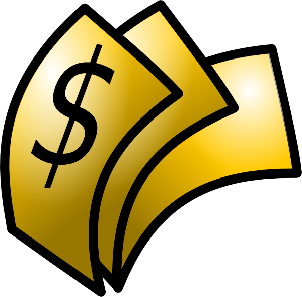Gold Theme Money Dollars Clip Art At Clker Com   Vector Clip Art    