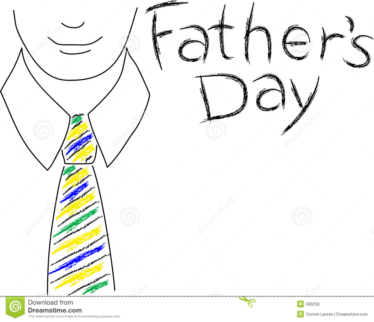 Man Wearing A Colorful Striped Tie With The Headline Father S Day