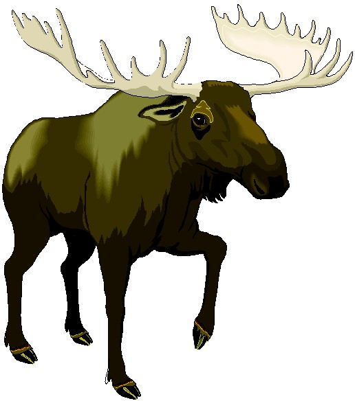 Moose Clipart Black And White   Clipart Panda   Free Clipart Images