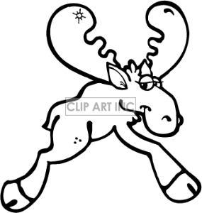 Moose Clipart Black And White   Clipart Panda   Free Clipart Images