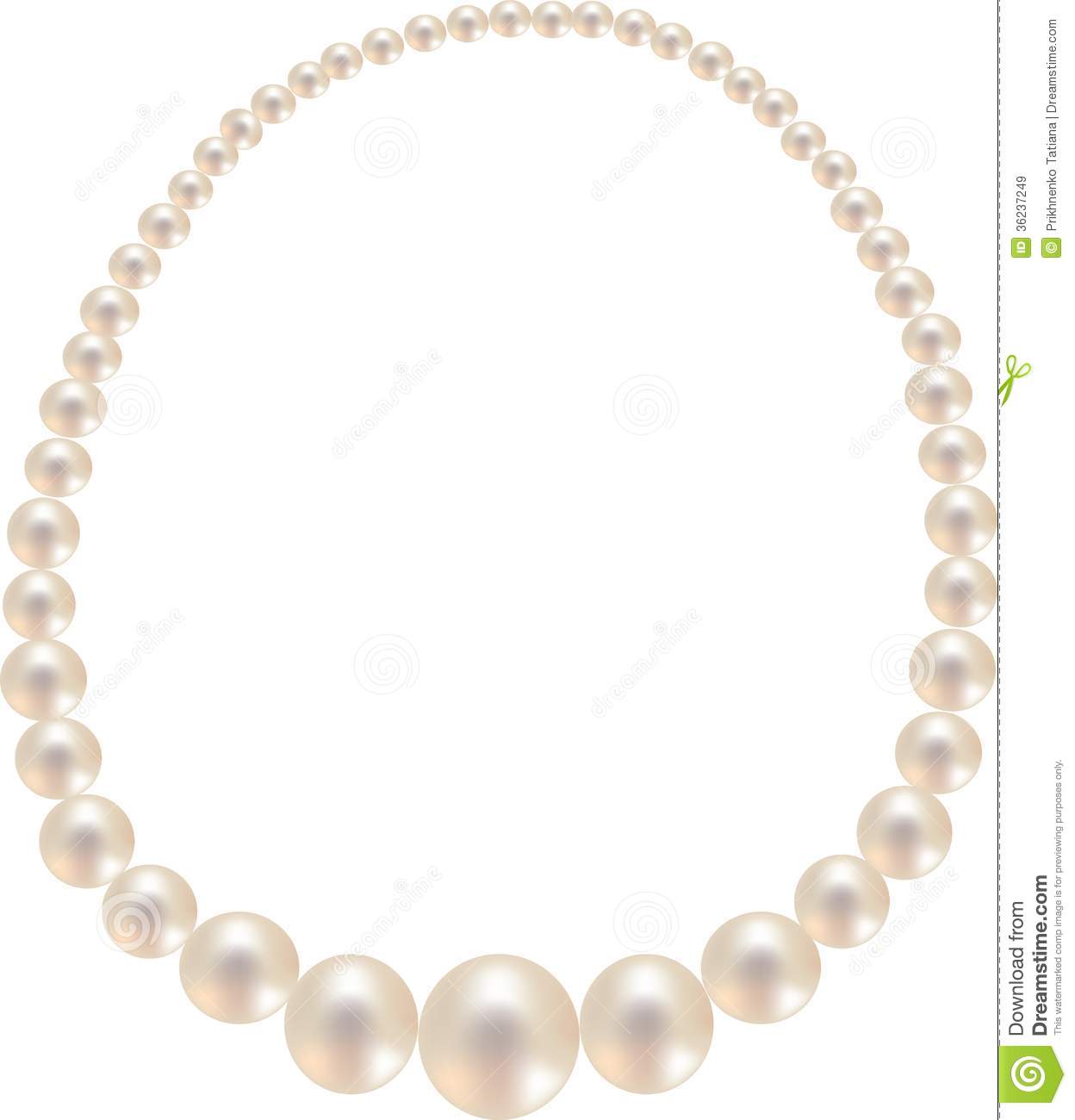 Pearl Necklace Royalty Free Stock Images   Image  36237249